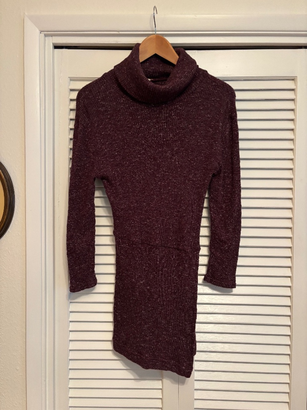 Free People "By The Fire" Asymmetrical Turtleneck Sweater Dress Size XS/TP